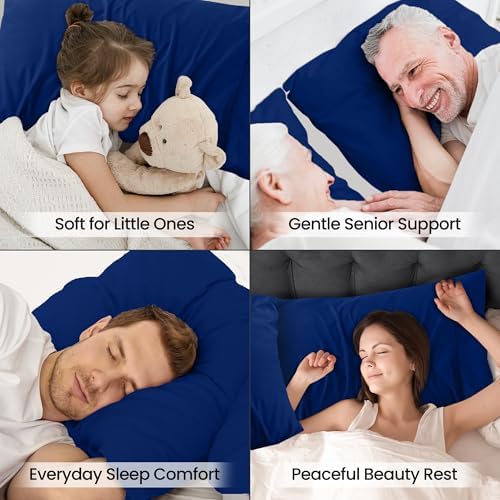 Pillow Cases Queen Set of 2, Ultra Soft Comfy Pillow Covers, Royal Blue - Image 6