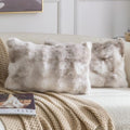 MADIZZ Pack of 2 Thick Plush Faux Wool Throw Pillow Covers Soft Boho Throw by Madizz
