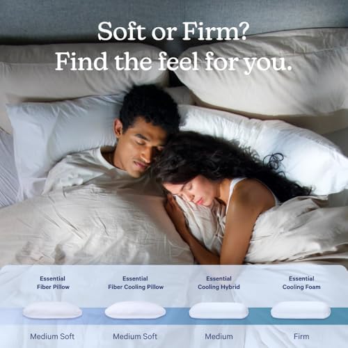 Casper Sleep Essential Pillow 2-Pack – King Down-Alternative Bed Pillow - Image 5