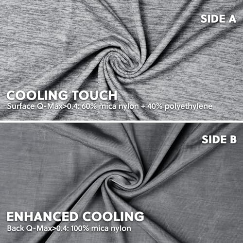 HOMFINE Cooling Pillowcases for Hot Sleepers Queen Size Set of 2 - Image 3
