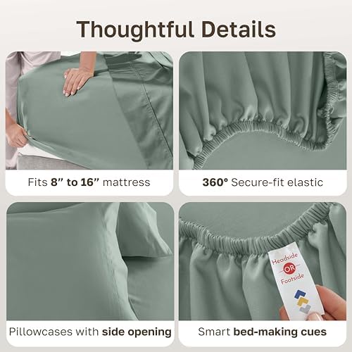 California Design Den Luxury 600 Thread Count Cal King Sheet Set - Image 5