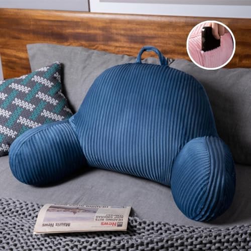 Reading Pillow for Bed Sitting Up, Flannel Back Pillow for Bed Sitting up by Unknown
