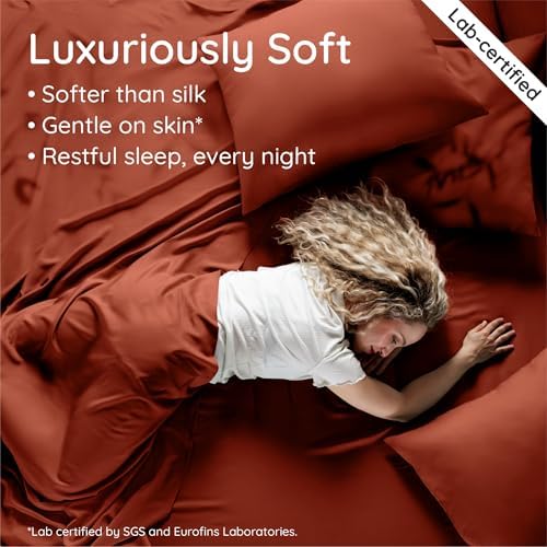 Bambaw Queen Size Fitted Sheet Only, 100% Viscose Derived from Bamboo Fitted - Image 5