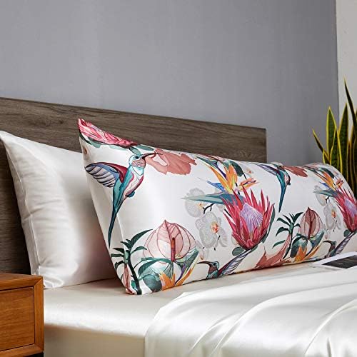 MR&HM Satin Body Pillow case, Floral Bird - Image 6