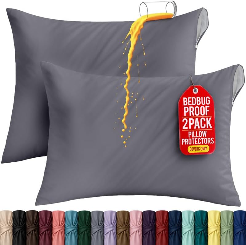 Set of 2 Pillow Protectors by UTOPIABEDDING