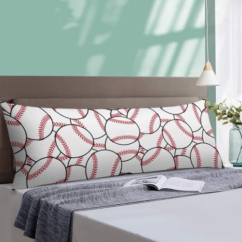 Baseball Body Pillow Pillowcase Classic Baseball Sports Long Body Pillow Cover - Image 5