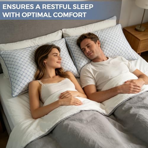 Adjustable Bed Pillows Standard Size Set of 2 - Image 7