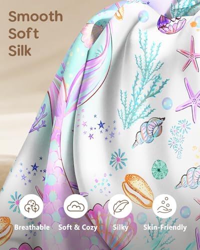 Miss Adola Kids Silk Body Pillow Cover 20x54 Inch, Fish Tail - Image 3
