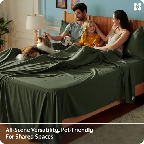 Bedsure PureWoven Rayon Derived from Bamboo, California King Sheet Sets - Image 6