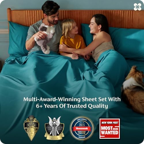 Bedsure PureWoven 100% Rayon Derived from Bamboo, Queen Sheets, 4 Pieces - Image 3