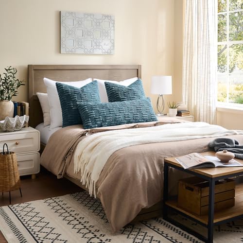 Kevin Textile 14x22 Inch Lumbar Pillow Cover 1 Pack Soft Plush Stripe - Image 7