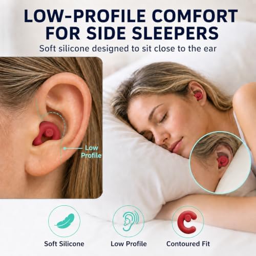 Noise Cancelling Ear Plugs Sleep 33dB NRR Side Sleep Small Ear - Image 7