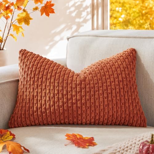 Kevin Textile Soft Corduroy 14"x20" Lumbar Pillow Cover 1 Pack by KevinTextile