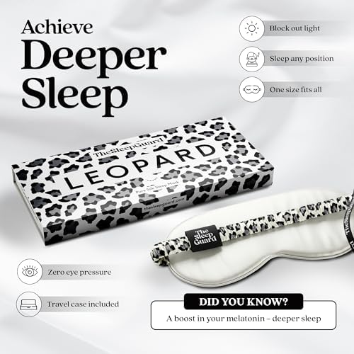 TheSleepGuard Pure Silk Sleep Mask Light Blocking Travel Essentials. Eye Masks - Image 3