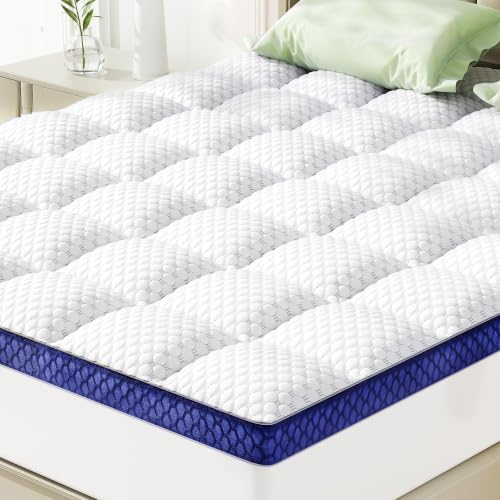 BEDELITE 3 Inch King Mattress Topper, Pillow Top Mattress Pad Bed Cover by BEDELITE