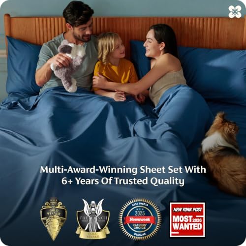 Bedsure PureWoven 100% Rayon Derived from Bamboo, Queen Sheets, 4 Pieces - Image 3