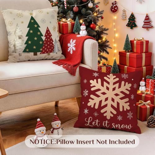 18x18 Throw Pillow Covers Square Cushion Cases Decorative Set of 2 - Image 6