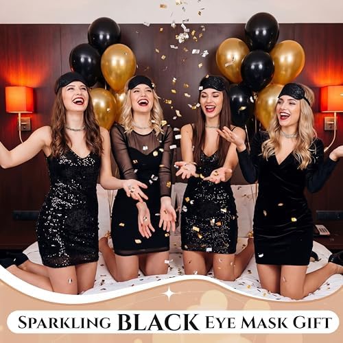 Chicingyou 12 Pcs Glitter Eye Mask Bulk Sleep Masks Eye Cover - Image 5