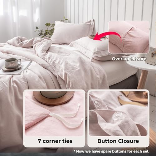 Simple&Opulence 100% French Linen Duvet Cover Set - Image 4
