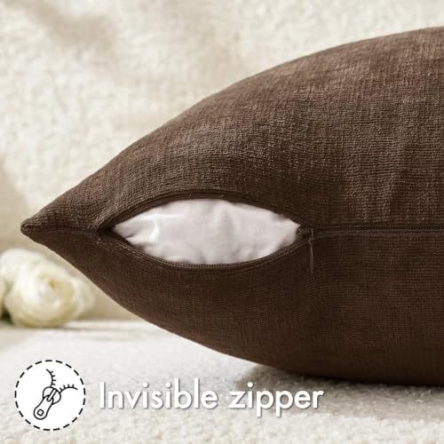 MIULEE Beaver Fur Chenille Couch Throw Pillow Covers - Image 6