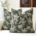MATTINS Vintage Floral Patterned Throw Pillow Covers 18x18 by MATTINS