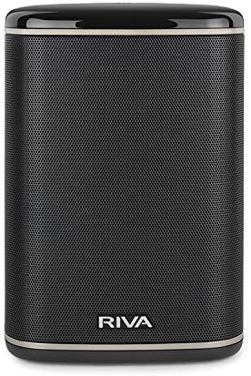 RIVA Upgraded Arena Wi-Fi Bluetooth Hi-Fi Speaker, 6 Drivers, 50W, Multiroom Music System, Supports Airplay 2, Chromecast, Spotify, Tidal and More Streaming (Black)