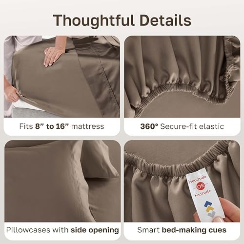 California Design Den Luxury 600 Thread Count Full Sheets - Image 5