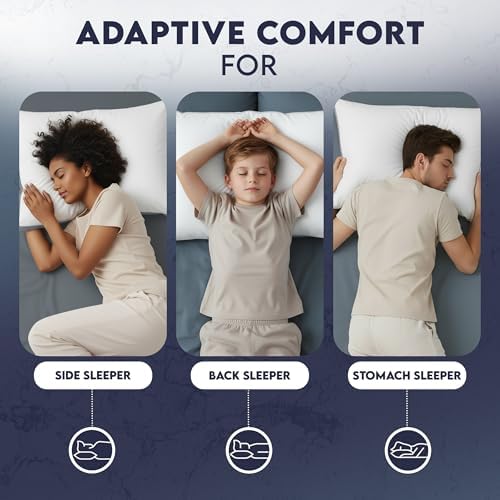 Utopia Bedding Gusset Bed Pillow, Hotel Pillows King Size Set of 2 - Image 6