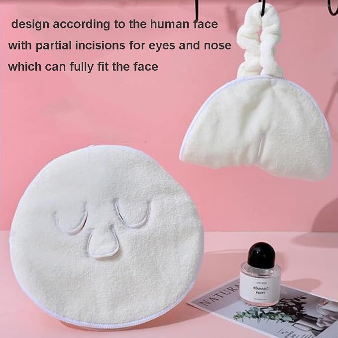 Angzhili 2 Pcs Hot Compress Face Towel Masks, Reusable Facial Steamer Towel - Image 4
