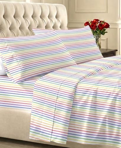 California Design Den Soft 100% Cotton Sateen Extra Long Twin Sheets by CaliforniaDesignDen