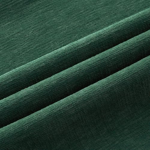 MIULEE Dark Green Chenille Couch Euro Throw Pillow Covers - Image 2