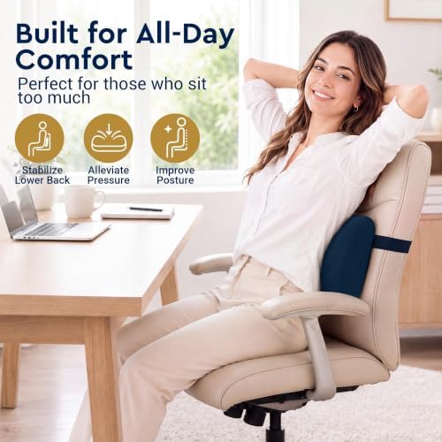 Lumbar Support Pillow for Office Chair, Lower Back Pillow - Image 4