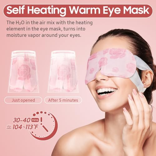 BeHoomi 30Packs Steam Eye Mask, Heated Eye Mask - Image 5