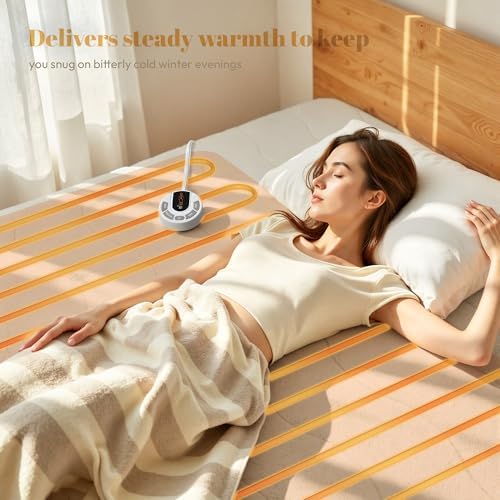 Templewet Heated Mattress Pad King Size, Bed Warmer Pad, Machine Washable - Image 7