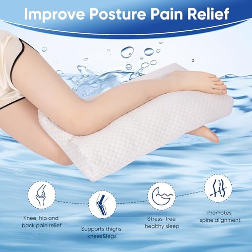 Cooling Knee Pillow for Side Sleeper, 100% Cooling Fabric Pillow for Between - Image 2