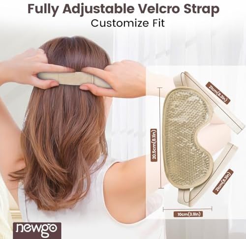 NEWGO Cooling Eye Mask for After Surgery, Reusable Face Ice Pack - Image 5