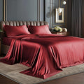 BEDELITE Satin Sheets California King Size Bed Set, 4 Pieces by BEDELITE