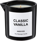 Massage Oil Candle for Men, Ultra Hydrating Body Care by ANSOYER