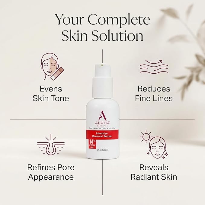 Alpha Skin Care Renewal Serum, 14% Glycolic AHA, Anti-Aging Formula, Alpha - Image 7