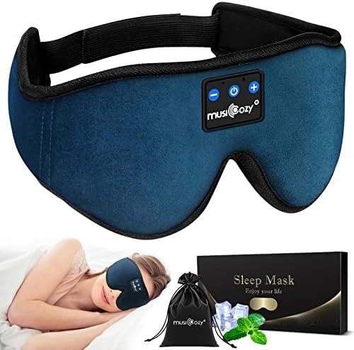 MUSICOZY Bluetooth 5.4 Sleep Headphones Sleeping Eye Mask Earbuds Headband by MUSICOZY
