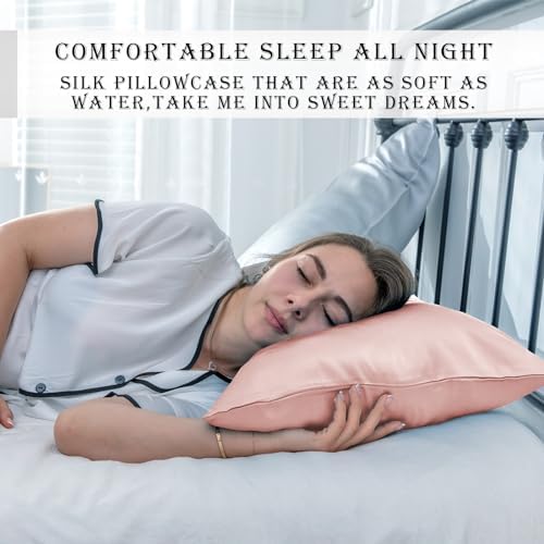 Silk Pillow Cases 2 Pack Soft Breathable and Sliky King Size Pillow Cases Set - Image 6