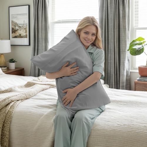 Pillow Cases Queen Size 2 Pack, Bamboo Rayon Cooling Pillowcases - Image 6
