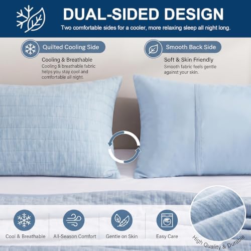 Swift Home Cooling Pillow Cases Standard Size Set of 2 - Image 5