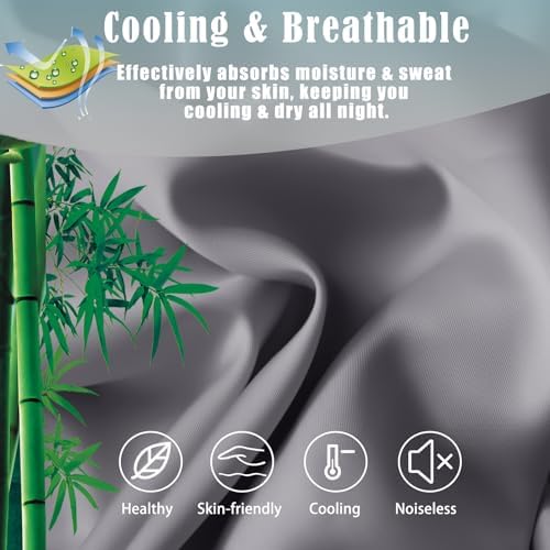 TELUS Body Cooling Pillow Case Cover, Bamboo Rayon & Lyocell Pillowcase - Image 3