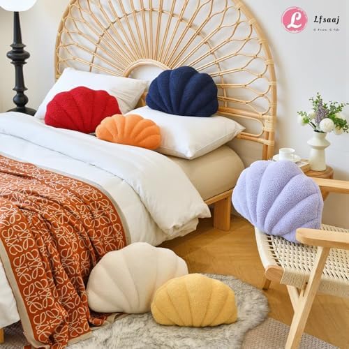 Lfsaaj Seashell Throw Pillows, Shell Shaped Throw Pillows, 18 Inch Soft Home - Image 6