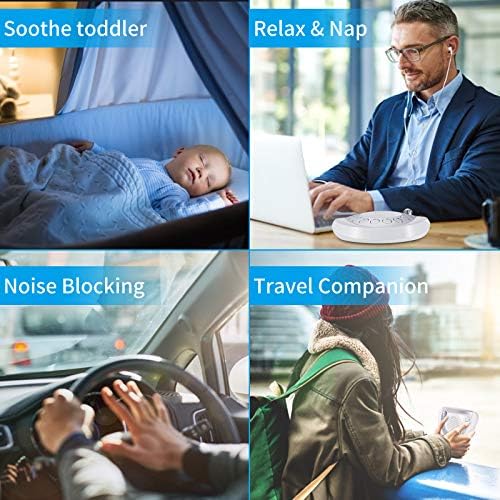 Raynic White Noise Machine, Battery Powered Sound Machine, Portable Sleep - Image 3
