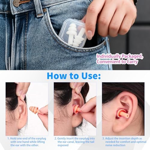 210 Pcs Ear Plugs Bulk with Carry Cases Sof Noise Cancelling Ear Plugs Reusable - Image 6