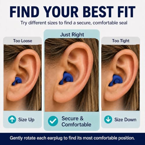Noise Cancelling Ear Plugs Sleep 33dB NRR Side Sleep Small Ear - Image 4