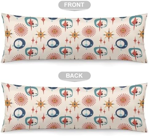 Mid Century Modern Body Pillow Cover Pillowcase - Image 3