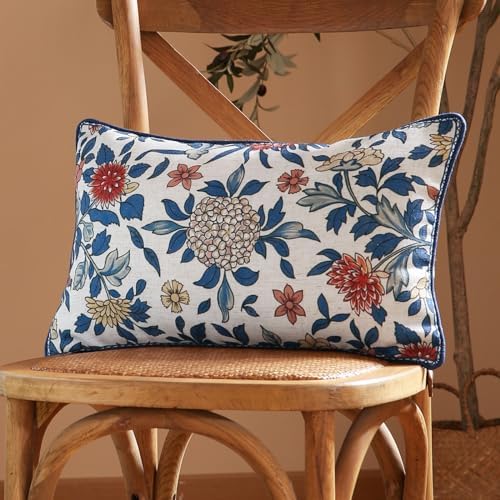 patdrea Designer Vintage Linen Throw Pillow Cover - Image 5